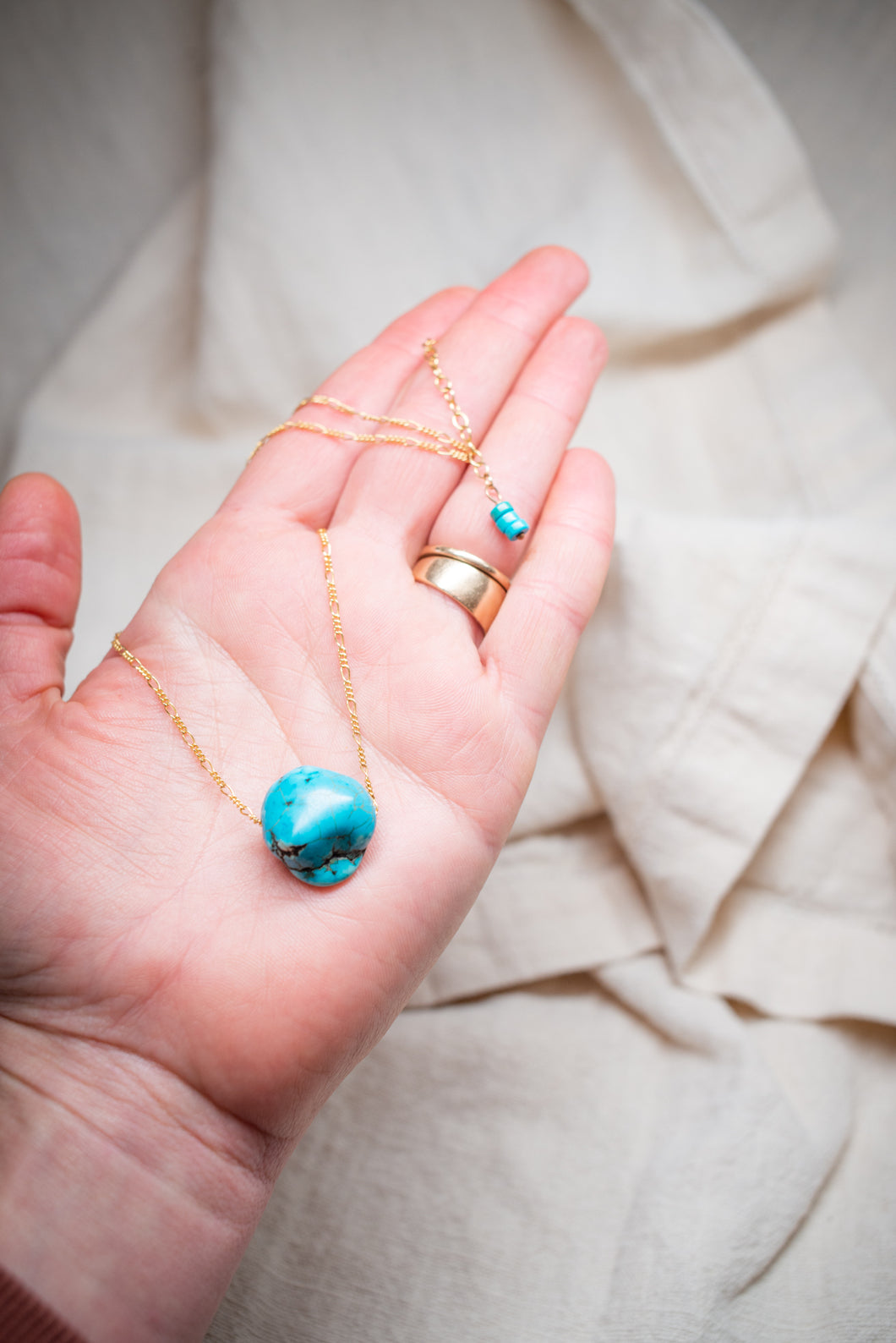 Turquoise charm necklace No.2