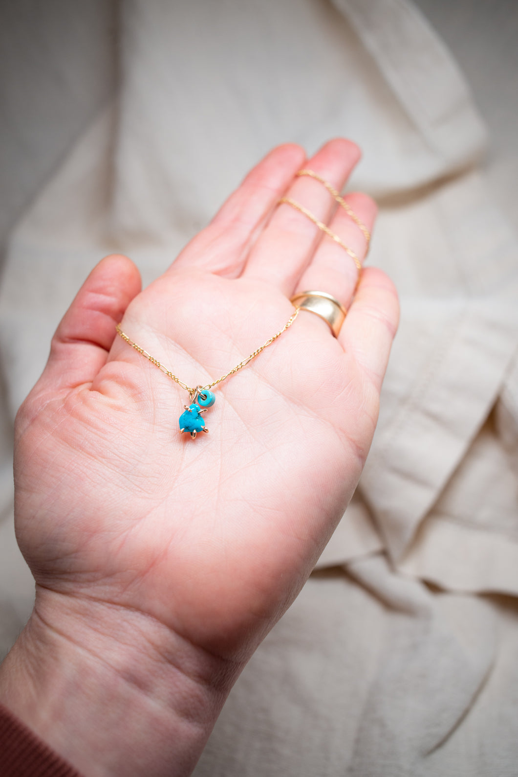 Turquoise charm necklace No.3