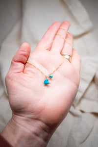 Turquoise charm necklace No.3