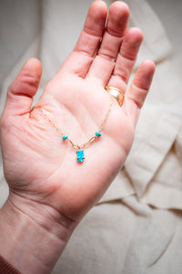 Turquoise charm necklace No.4