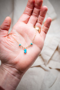 Turquoise charm necklace No.4