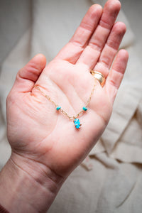 Turquoise charm necklace No.4