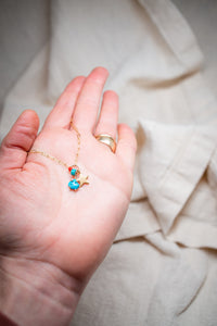 Turquoise charm necklace No.5