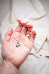 Turquoise charm necklace No.6