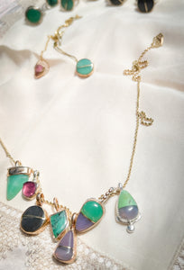 Chrysoprase Wave Charm