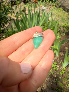 Chrysoprase Wave Charm