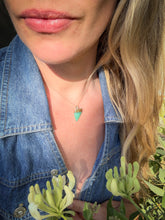 Load image into Gallery viewer, Chrysoprase Wave Charm

