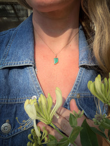Chrysoprase Twin flam charm