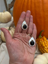 Load image into Gallery viewer, Obsidian Hoop Earring
