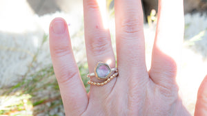Watermelon Tourmaline Crown Ring No.3