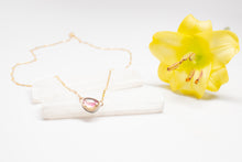 Load image into Gallery viewer, Watermelon Tourmaline Crown Necklace No.2
