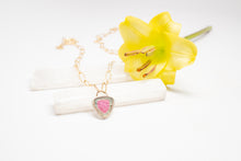 Load image into Gallery viewer, Watermelon Tourmaline Crown Necklace No.1
