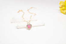 Load image into Gallery viewer, Watermelon Tourmaline Crown Necklace No.1
