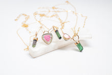 Load image into Gallery viewer, Watermelon Tourmaline Crown Necklace No.2
