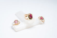 Load image into Gallery viewer, Watermelon Tourmaline Crown Ring No.1
