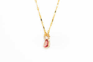 Watermelon Tourmaline Necklace No. 2.