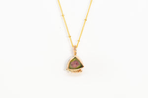 Watermelon Tourmaline Necklace No.3