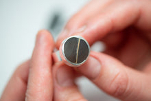 Load image into Gallery viewer, Silver inlay Heart Ring No.6
