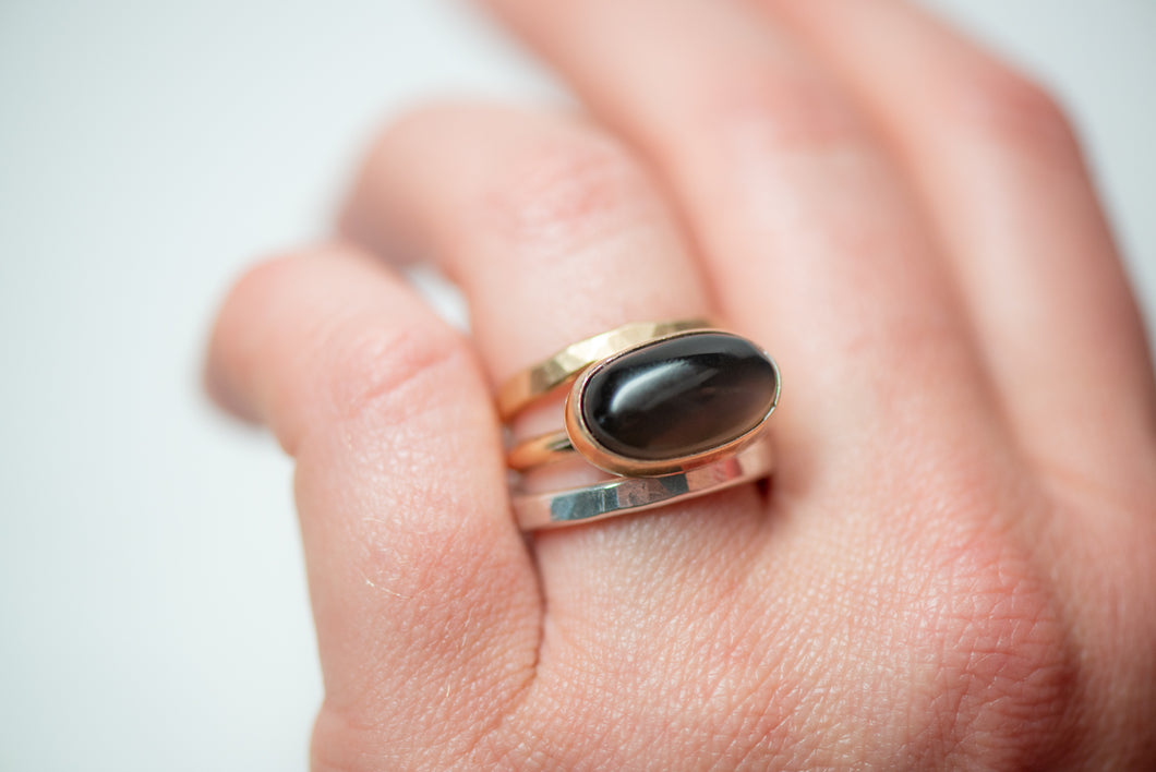 Obsidian Rings No.9