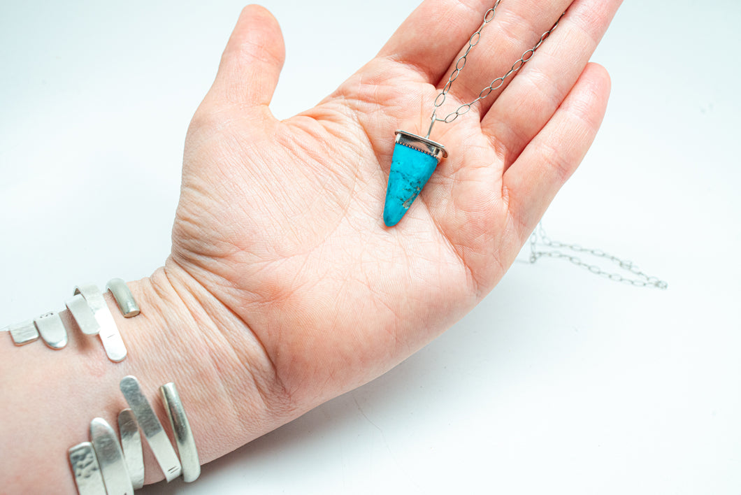 Turquoise Tooth Necklace No.3