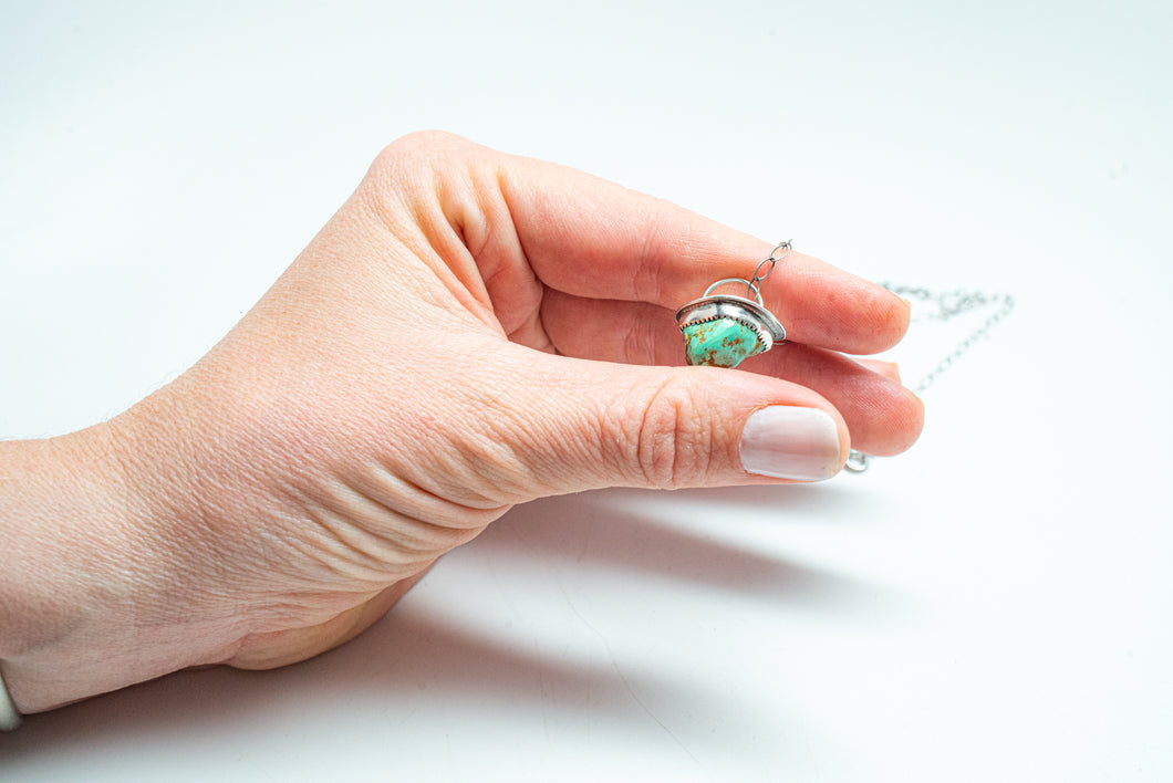 Turquoise Tooth Necklace No.5