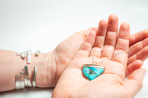 Turquoise Tooth Necklace No.15