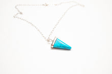 Load image into Gallery viewer, Turquoise Tooth Necklace No.3
