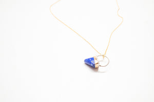 Lapis Lazuli Tooth Necklace No.4