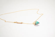 Load image into Gallery viewer, Turquoise Tooth Necklace No.6
