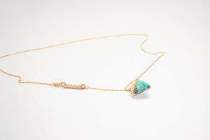 Turquoise Tooth Necklace No.6