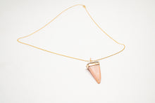 Load image into Gallery viewer, Pink Opal Tooth Necklace No.8
