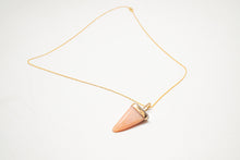 Load image into Gallery viewer, Pink Opal Tooth Necklace No.8
