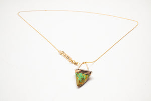 Turquoise Tooth Necklace No.12
