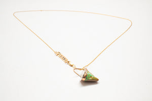 Turquoise Tooth Necklace No.12
