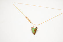 Load image into Gallery viewer, Turquoise Tooth Necklace No.12
