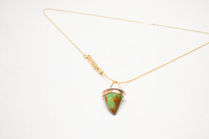 Turquoise Tooth Necklace No.12