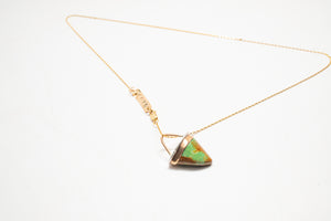 Turquoise Tooth Necklace No.12