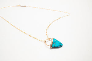 Turquoise Tooth Necklace No.13