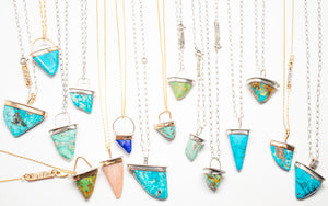 Turquoise Tooth Necklace No.14
