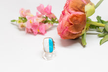 Load image into Gallery viewer, Twin Turquoise Cigar Ring No.1
