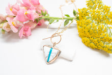 Load image into Gallery viewer, Twin Turquoise Toggle Necklace No.1
