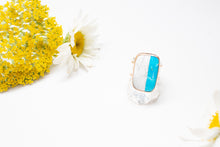 Load image into Gallery viewer, Twin Turquoise Cigar Ring No.1
