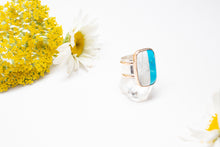 Load image into Gallery viewer, Twin Turquoise Cigar Ring No.1

