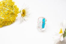 Load image into Gallery viewer, Twin Turquoise Cigar Ring No.3

