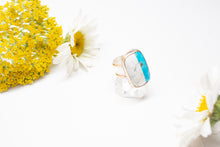 Load image into Gallery viewer, Twin Turquoise Cigar Ring No.3
