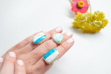 Load image into Gallery viewer, Twin Turquoise Cigar Ring No.1
