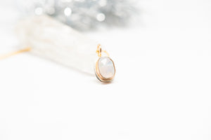 Rose cut Moonstone Necklace