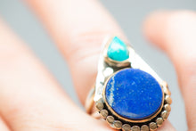 Load image into Gallery viewer, Lapis &amp; Turquoise Ring No.10
