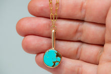 Load image into Gallery viewer, Heart Turquoise Necklace No.5
