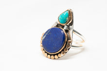Load image into Gallery viewer, Lapis &amp; Turquoise Ring No.10
